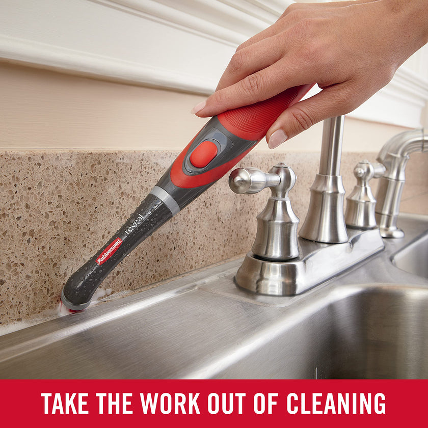 Rubbermaid Reveal Power Scrubber, Grout & Tile Bathroom Cleaner, Shower Cleaner, and Bathtub Cleaner, Multi-Purpose Scrub Brush 🍁 All In One Marketplace Canada
