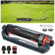 Eden 96212 Turbo Oscillating Sprinkler | Covers Up to 4,400 sq. ft., 18 Precision Nozzles, Adjustable Range, Flow Control, Triple Nozzle Width Switches, Turbo Drive Motor, Quick Connect Bundle 🍁 All In One Marketplace Canada
