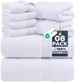 Utopia Towels 8 Piece Premium Towel Set, 2 Bath, 2 Hand, and 4 Wash Cloths, 600 GSM 100% Ring Spun Cotton Highly Absorbent Towels for Bathroom, Gym, Hotel, and Spa, White 🍁 All In One Marketplace Canada