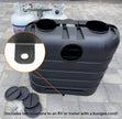 Flame King Dual 30LB LP Propane Tank Light Plastic Heavy Duty Cover for RV, Travel Trailer, Camper - Black 🍁 All In One Marketplace Canada