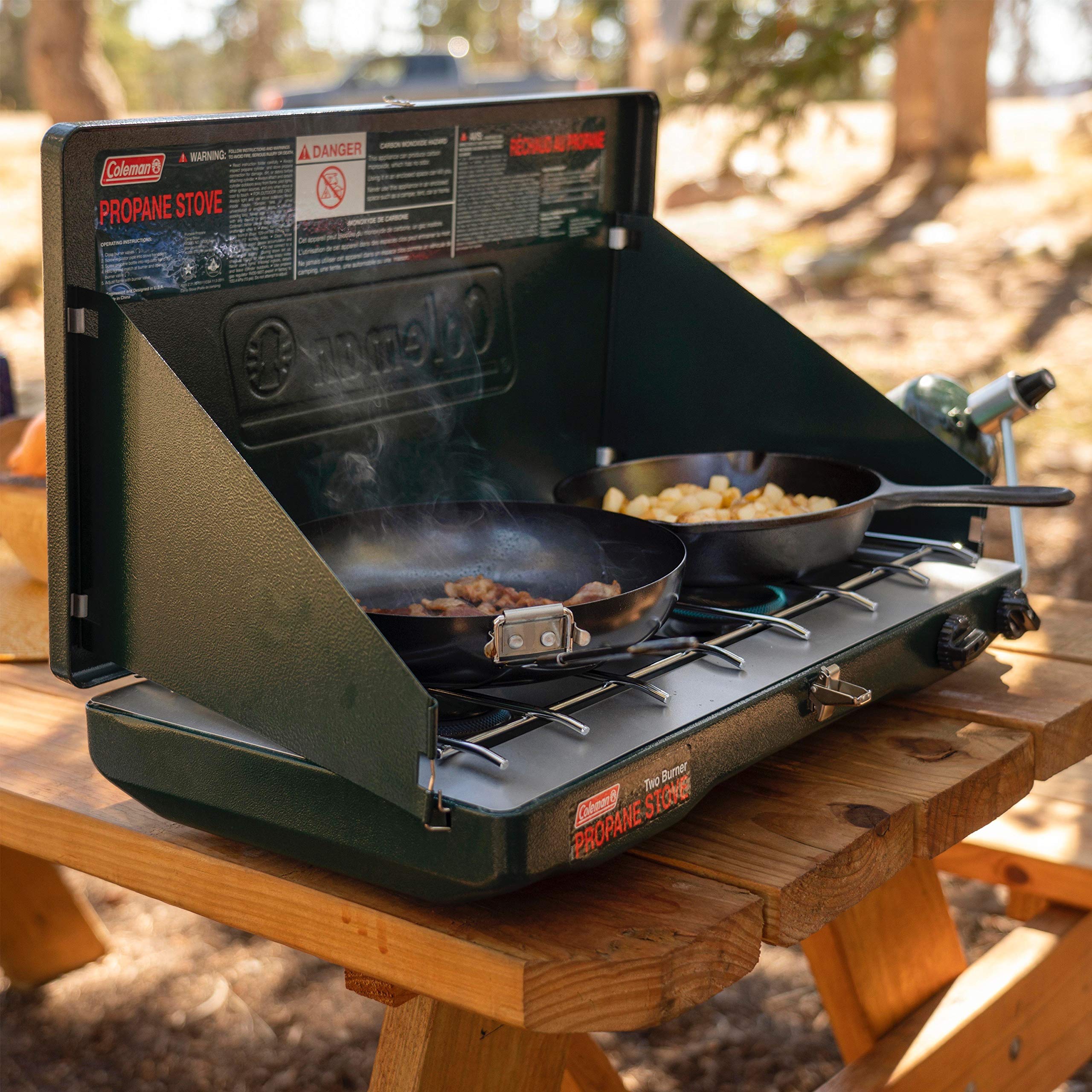 Coleman Gas Camping Stove | Classic Propane Stove, 2 Burner, 4.1 x 21.9 x 13.7 Inches 🍁 All In One Marketplace Canada