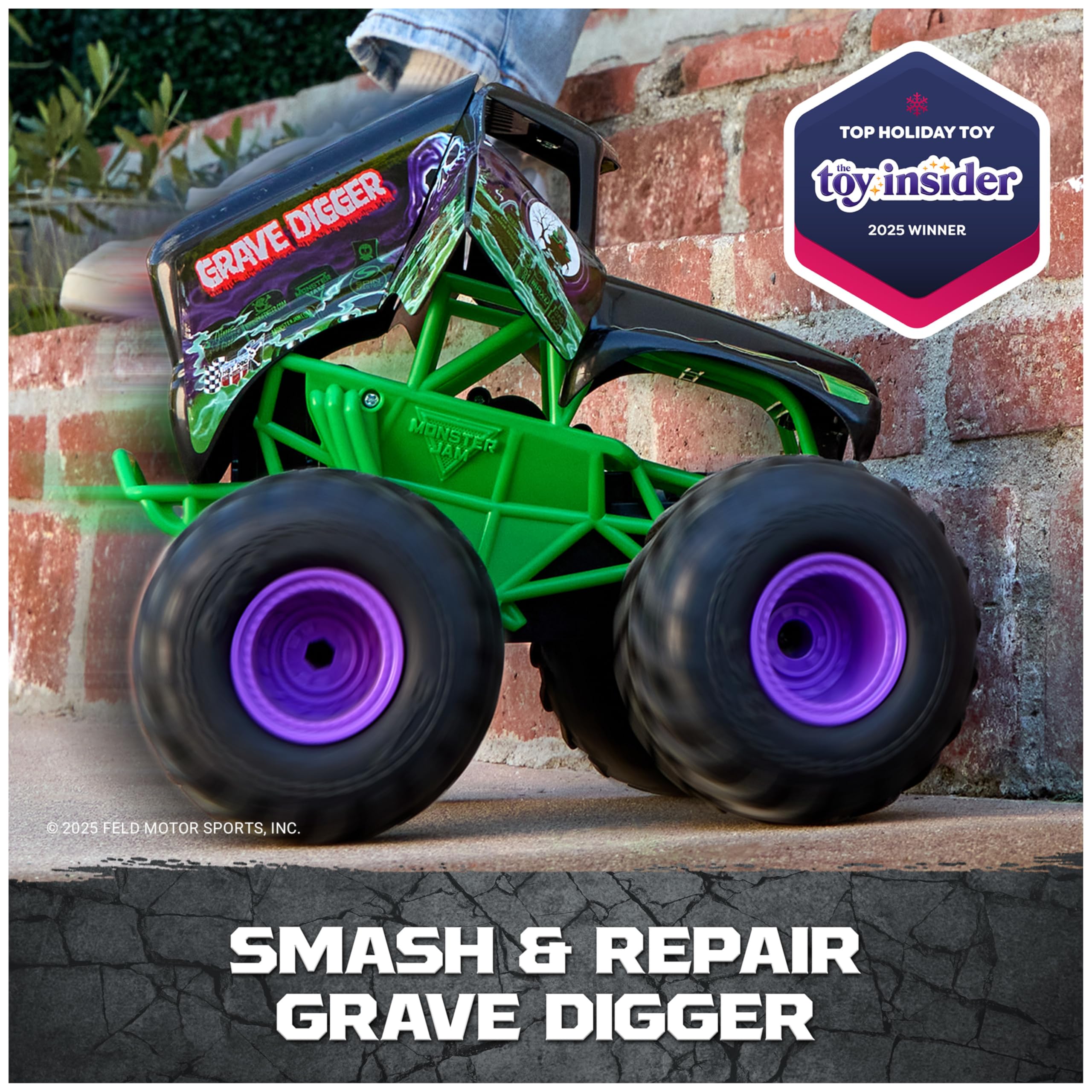 Monster Jam Smash & Bash Grave Digger RC Truck 1:15 Scale Vehicle 🍁 All In One Marketplace Canada