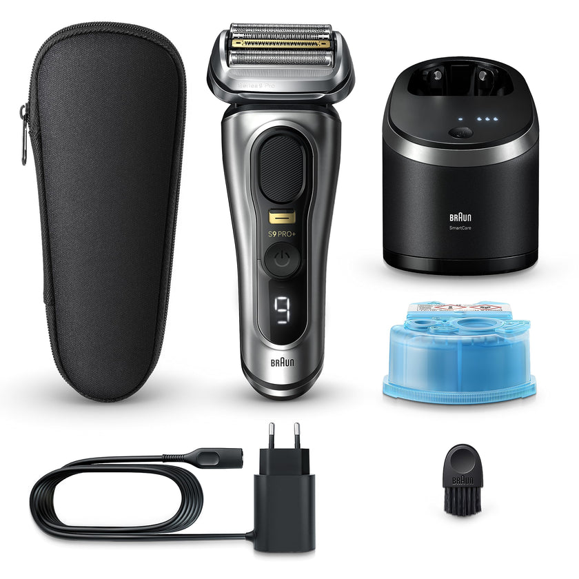 Braun Shavers for Men, Trimmer, Electric Foil Razor, Series 9 Pro+ Shaver, Precision Long Hair Trimmer, Wet & Dry with SmartCare Center, 9567cc, Silver 🍁 All In One Marketplace Canada