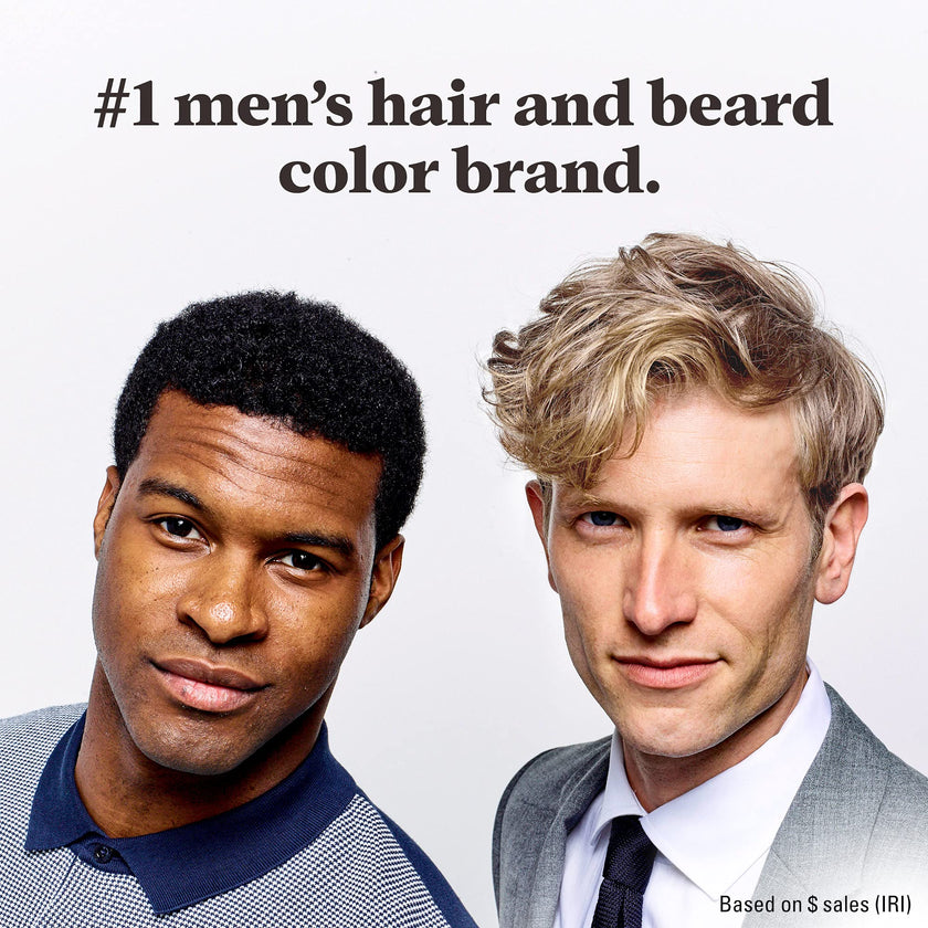 Just For Men Mustache & Beard, Beard Dye for Men with Brush Included for Easy Application, With Biotin Aloe and Coconut Oil for Healthy Facial Hair, Light Brown, M-25 (3 Count) 🍁 All In One Marketplace Canada