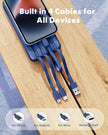 Charmast Portable Charger with Built in Cables, Power Bank with Cords Wires, Slim 10000mAh Travel Battery Pack 6 Outputs 3 Inputs 3A Fast Charging for Samsung Google Pixel LG Moto iPhone iPad 🍁 All In One Marketplace Canada