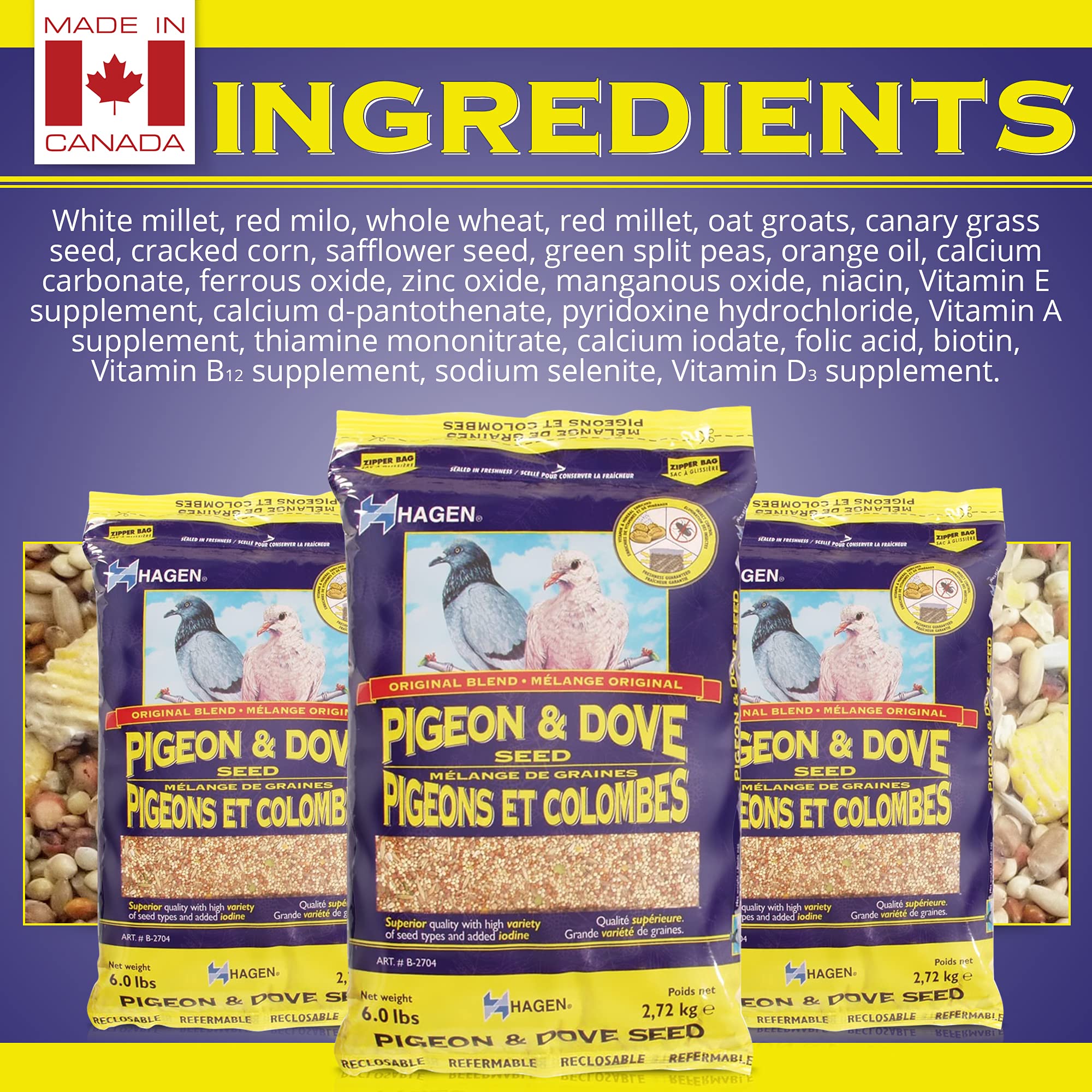 Hagen Pigeon and Dove Staple VME Seeds, 6-Pounds 🍁 All In One Marketplace Canada