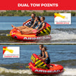 Airhead Super Mable, 1-3 Rider - Inflatable Towable Tube for Boating and Water Sports, Heavy Duty Full Nylon Cover & Zipper with EVA Foam Padding, Easy Inflating & Deflating 🍁 All In One Marketplace Canada
