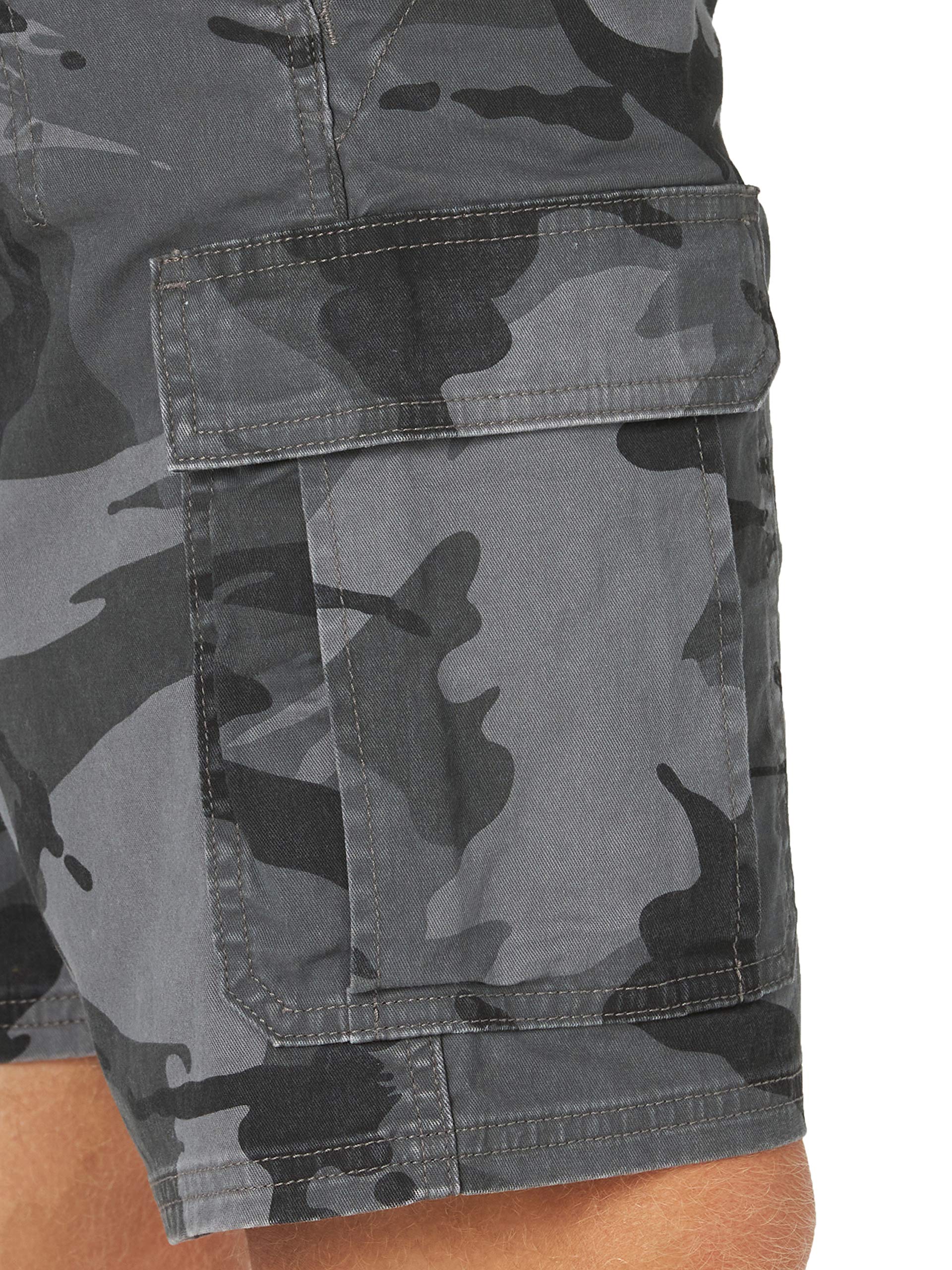 Wrangler Authentics Men's Classic Cargo Stretch Short, Anthracite Camo, 38 🍁 All In One Marketplace Canada