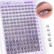 Wispy Lash Clusters Invisible Band Natural Lash Extensions Waterproof 8-16mm Cluster Eyelash Extension D Curl DIY Individual Cluster Lashes by ALICE 🍁 All In One Marketplace Canada