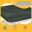 Outsunny Sandbox with Canopy for Kids Outdoor Play Area with Bottom Liner Protective Shade Cream White