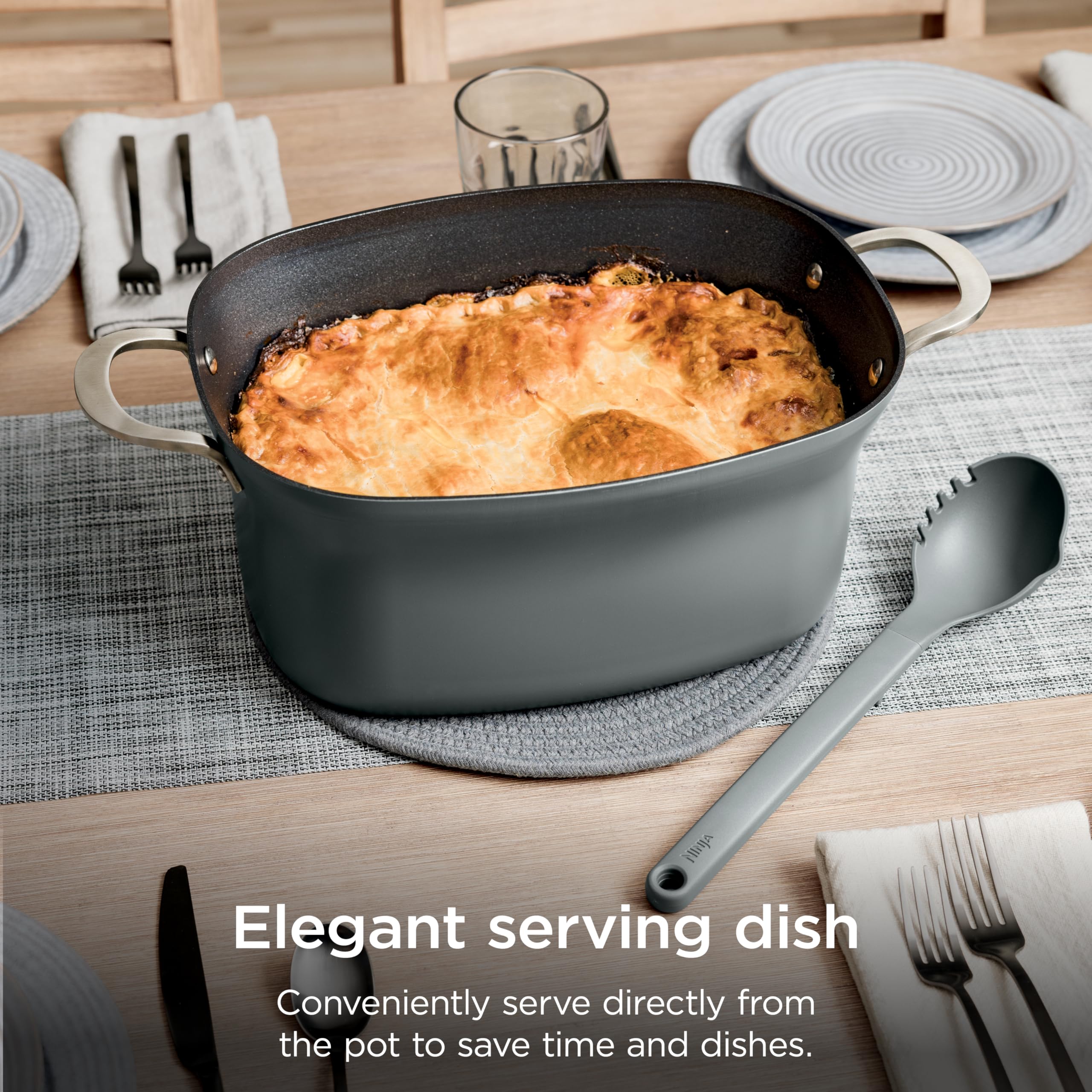 Ninja MC1001C Foodi PossibleCooker PRO 8.5 Quart Multi-Cooker, with 8-in-1 Slow Cooker,Dutch Oven,Steamer &More,Glass Lid & Integrated Spoon,Nonstick,Oven Safe Pot to 500°F,Sea Salt Gray,Sea Salt Grey 🍁 All In One Marketplace Canada