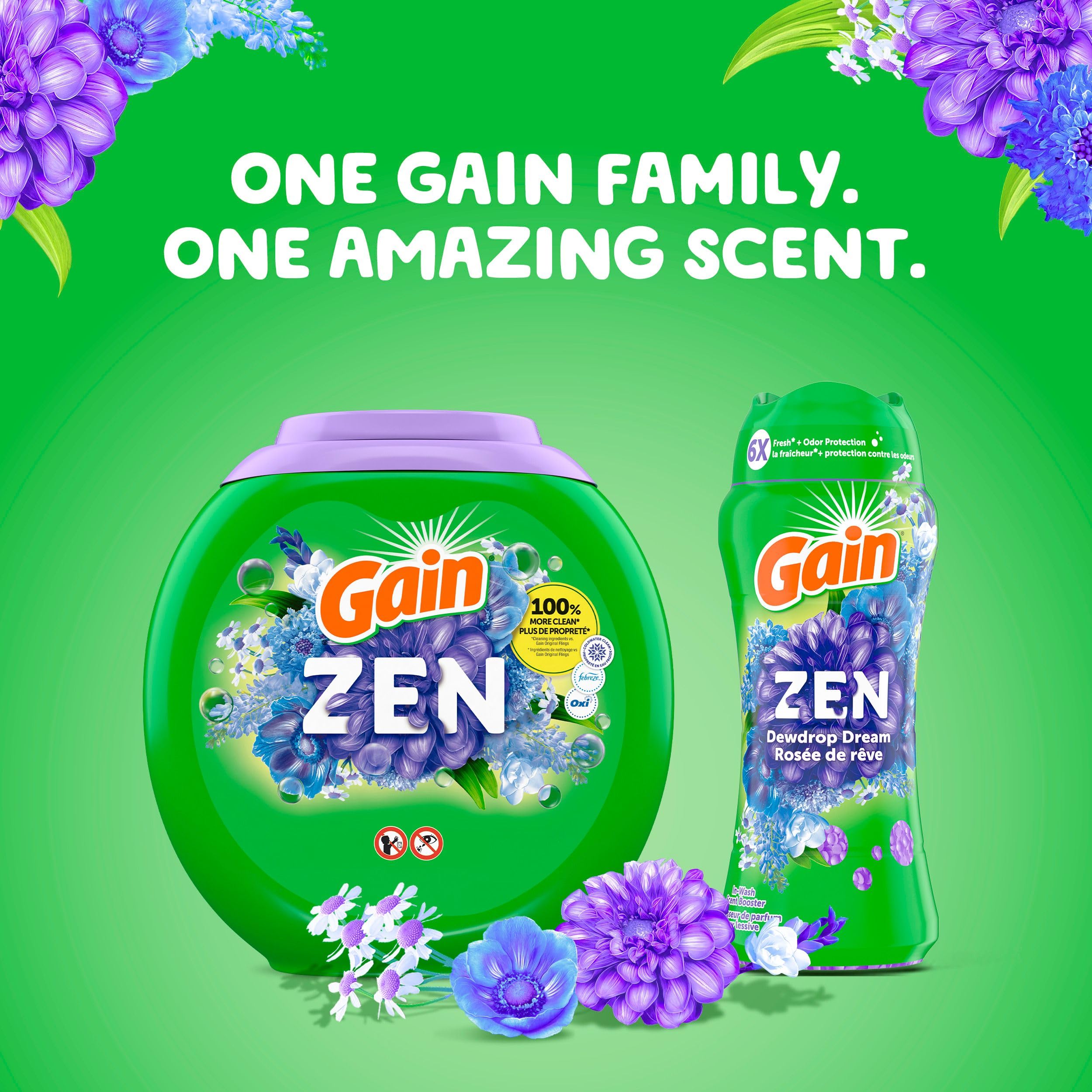 Gain In-Wash Laundry Scent Booster Beads, Zen, 680 Grams 🍁 All In One Marketplace Canada