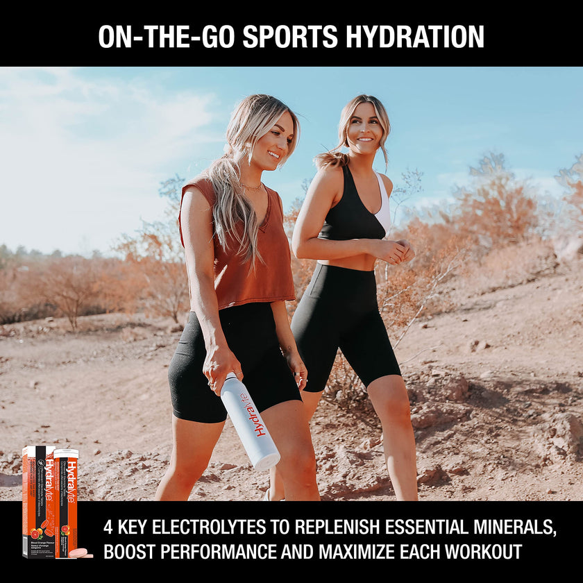 Hydralyte Electrolyte Tablets | Blood Orange Flavored Electrolytes | Pre-Workout and Post-Workout Hydration Solution to Enhance Performance and Maximize Recovery | (2 Tablets per Serving, 40 Count) 🍁 All In One Marketplace Canada