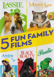 5 Fun Family Films (Lassie / MouseHunt / Andre / Black Beauty / Paulie) - DVD