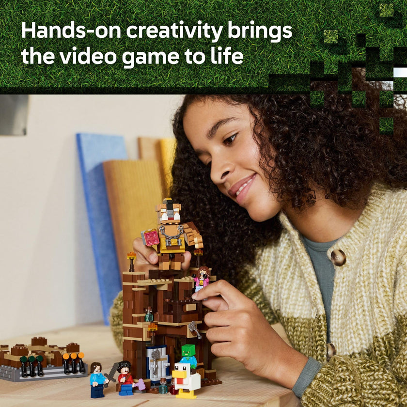 LEGO Minecraft Woodland Mansion Fighting Ring - Building Toy for Kids Age 10+ - Includes Steve, Garrett, & Henry Minecraft Figures, Plus a Chicken Jockey & More - Birthday Gift Idea for Fans - 21272 🍁 All In One Marketplace Canada