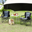 GarveeLife Oversized Camping Chair w/Side Table & Pocket,Outdoors, Black 🍁 All In One Marketplace Canada
