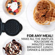 Nostalgia MyMini Personal Electric Waffle Maker, 5-Inch Cooking Surface, Waffle Iron for Hash Browns, French Toast, Grilled Cheese, Quesadilla, Brownies, Cookies, Aqua 🍁 All In One Marketplace Canada