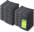 Utopia Towels Premium Washcloth Set, 12 by 12 Inches, 600 GSM 100% Cotton Face Cloths, Highly Absorbent and Soft Feel Fingertip Towels, 12 Pack, Grey 🍁 All In One Marketplace Canada