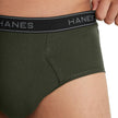 Hanes Mens 6-pack Exposed Waistband Mid-rise Briefs-underwear, White/Black, Large US 🍁 All In One Marketplace Canada