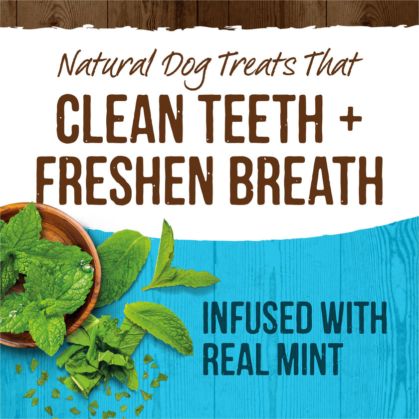 Merrick Fresh Kisses Mint Breath Strips Medium Brush Dental Dog Treat - Value Box (22 ct) 🍁 All In One Marketplace Canada