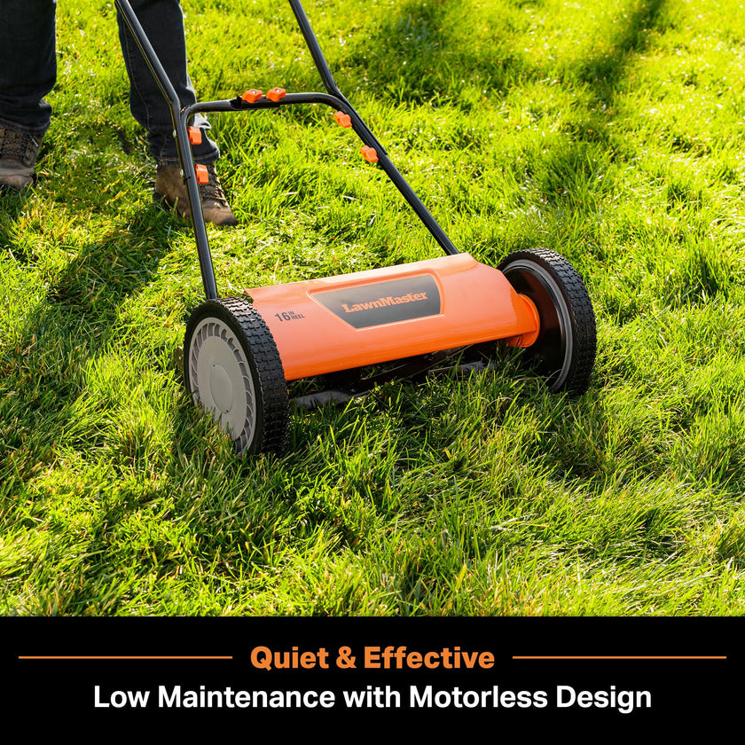 LawnMaster LMRM1602 Push Reel Lawn Mower 16-Inch 5-Blade 🍁 All In One Marketplace Canada