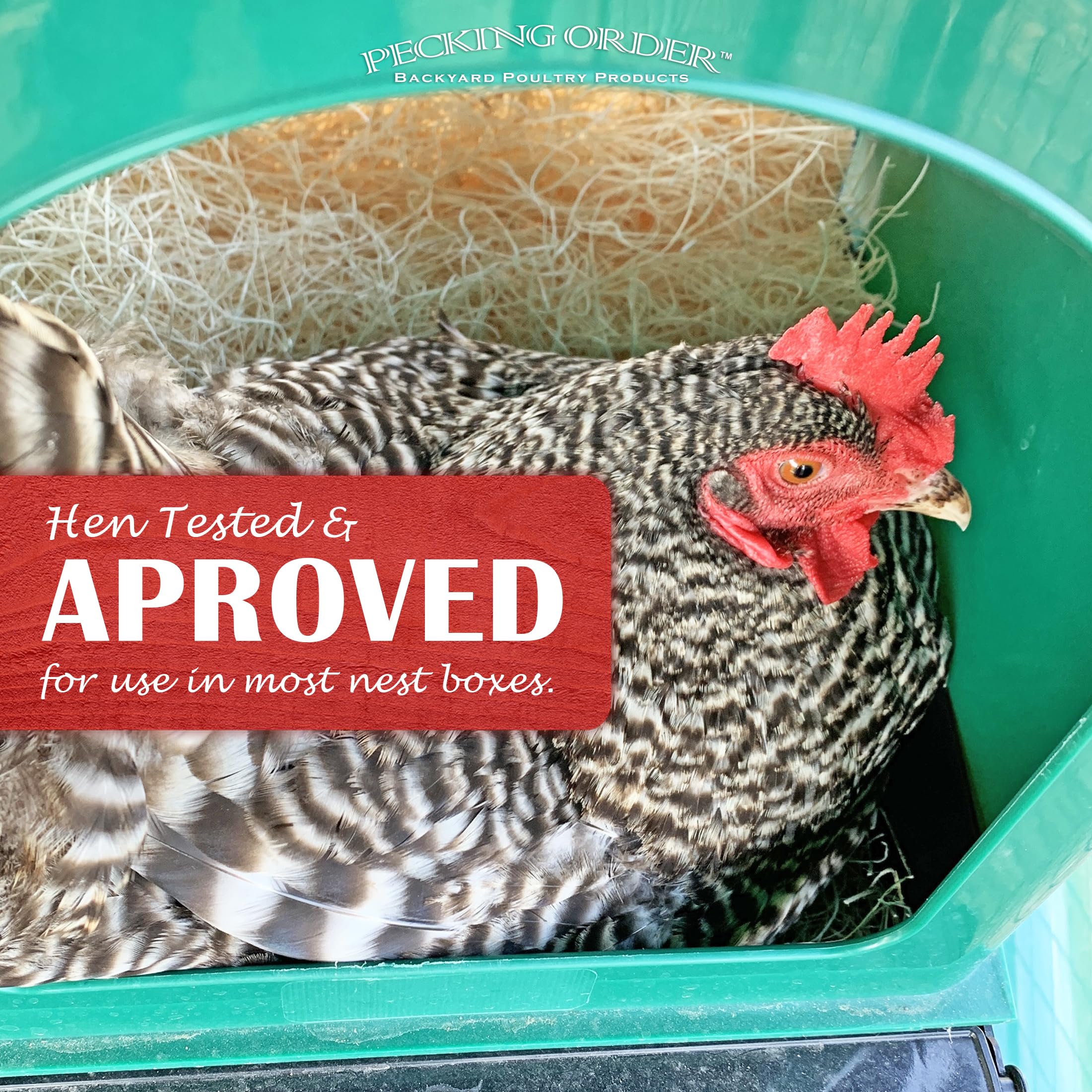 Nest Box Pads for Chicken Nesting Boxes - 13 x 13 Pads Made in USA from Sustainably Sourced Aspen Excelsior (5 Pack) 🍁 All In One Marketplace Canada