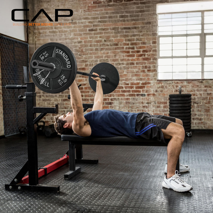 CAP Barbell 6 ft Olympic 2-Inch Solid Barbell | Black 🍁 All In One Marketplace Canada