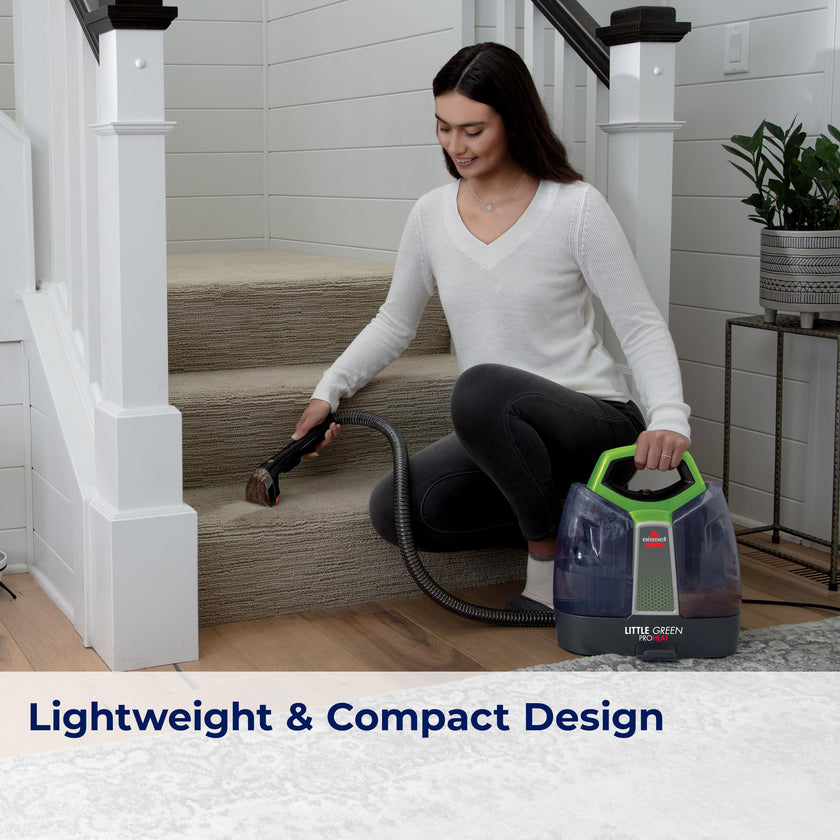 BISSELL Little Green ProHeat Portable Carpet & Upholstery Spot Cleaner with HydroRinse Self-Cleaning Tool, HeatWave Technology, OXY Formula Included, Car Detailer, 37oz Tank, 2513E 🍁 All In One Marketplace Canada