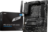 MSI PRO B760-P WiFi DDR4 ProSeries Motherboard (Supports 12th/13th Gen Intel Processors, LGA 1700, DDR4, PCIe 4.0, M.2, 2.5Gbps LAN, USB 3.2 Gen2, Wi-Fi 6E, ATX) 🍁 All In One Marketplace Canada
