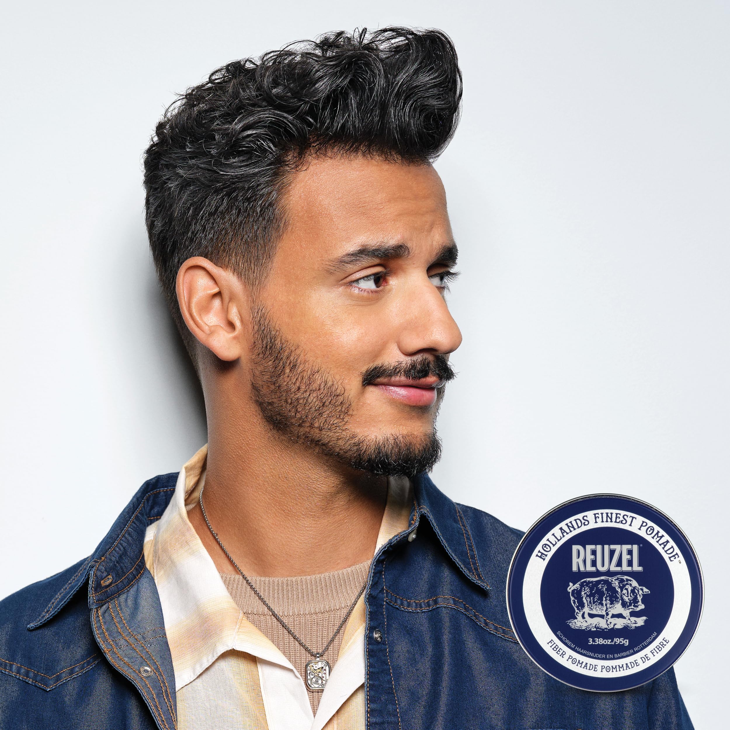 Reuzel Fiber Pomade Strong Hold Hair Styling Pomade for Men & Women, Low Shine, Texturizing & Volumizing For a Fuller Look, Firm Flexible Reworkable, Vanilla Mint Scent 95g 🍁 All In One Marketplace Canada