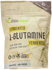 Iron Vegan Fermented L-glutamine Powder, Unflavoured, 400g | Vegan, plant-based, kosher, gluten-free 🍁 All In One Marketplace Canada