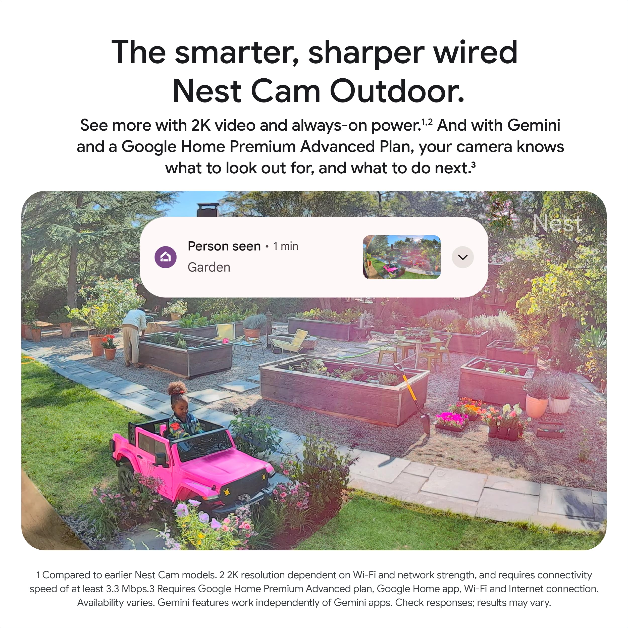 Google Nest Cam Outdoor (Wired, 2nd gen) - 2K Video and Gemini - 2-Pack 🍁 All In One Marketplace Canada