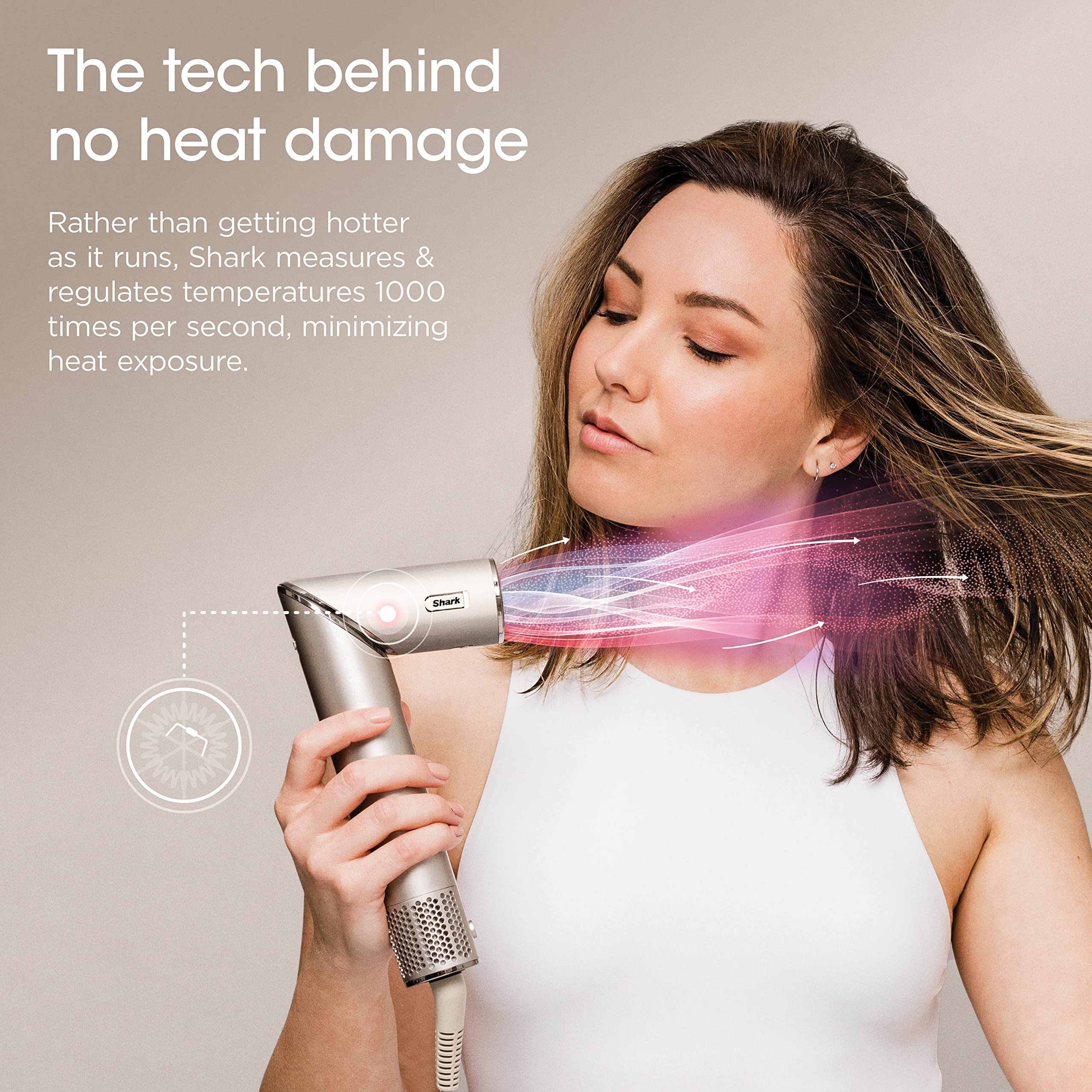 Shark FlexStyle Air Styling & Drying System, Powerful Hair Blow Dryer Multi-Styler Auto-Wrap Curlers, Curl-Defining Diffuser, Oval Brush & Concentrator Attachment, HD435C (Canadian Version), Stone 🍁 All In One Marketplace Canada