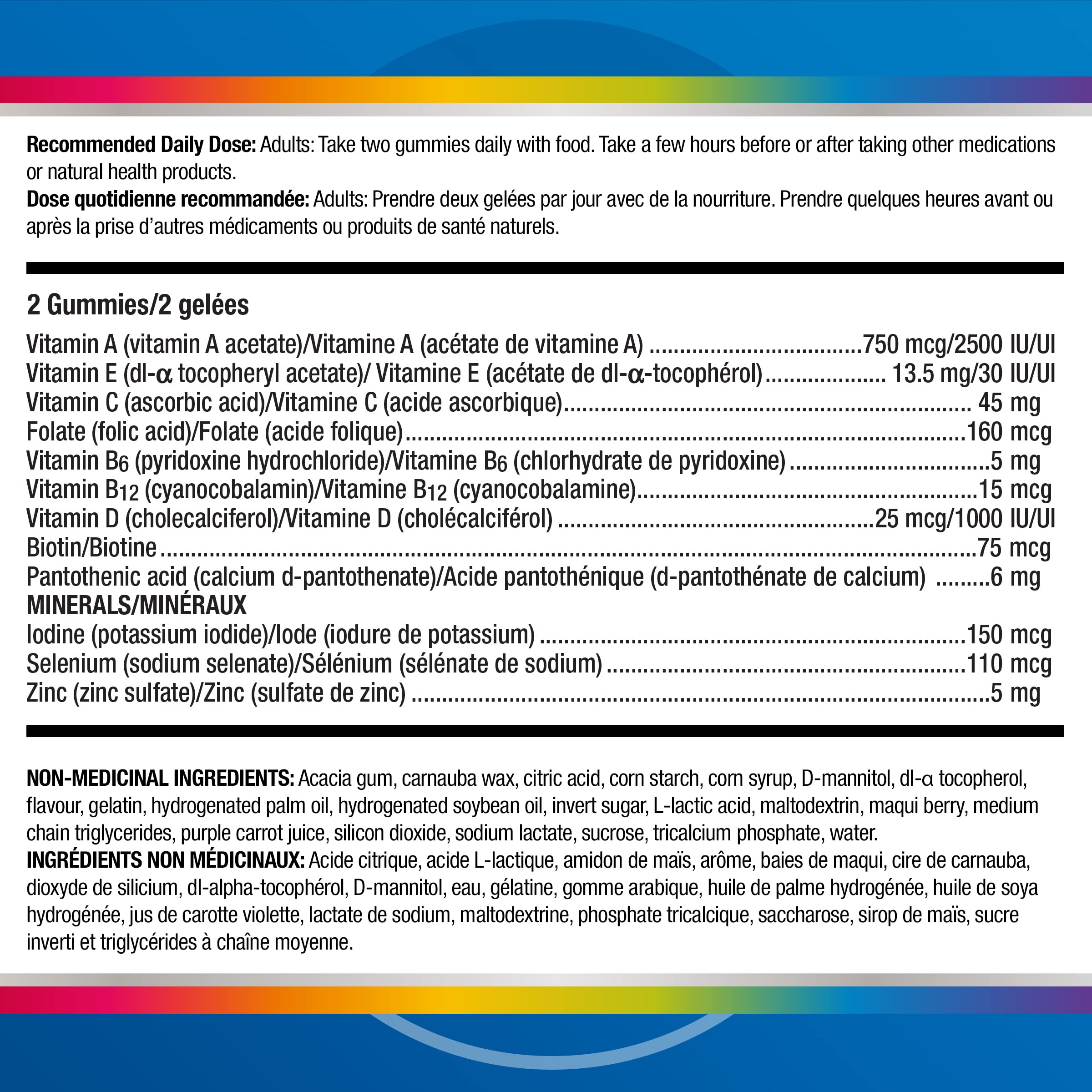 Centrum Men MultiGummies, Multivitamins/Minerals Gummies, Cherry, Berry, and Apple Flavours, 130 Count (Packaging May Vary) 🍁 All In One Marketplace Canada