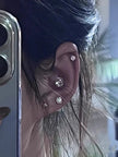 Magnetic Zircon Stud Earrings – No-Piercing Diamond Crystal Ear Clips (4mm, 5mm, 7mm, 8mm)