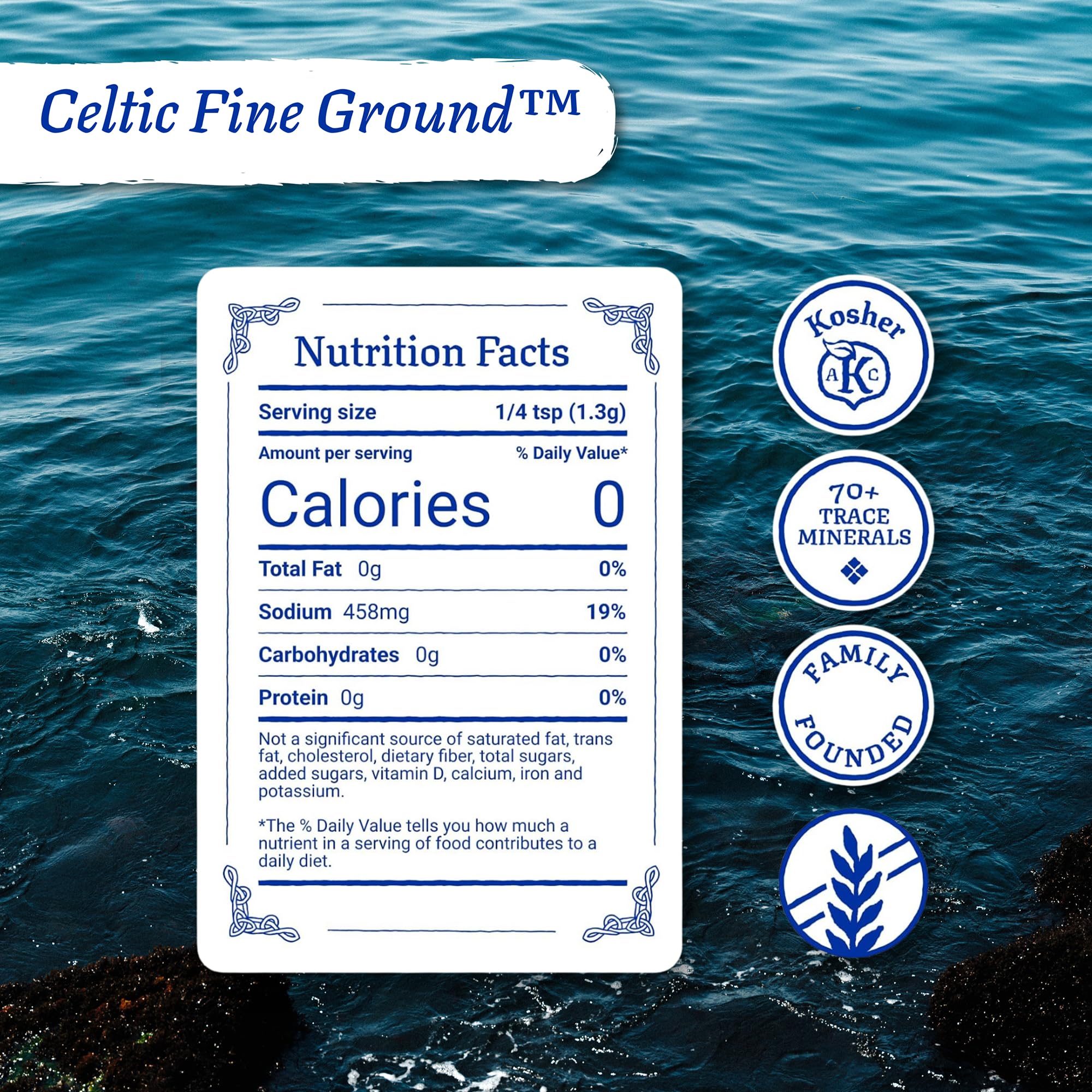 Celtic Sea Salt, Fine Ground, 16 Ounce 🍁 All In One Marketplace Canada