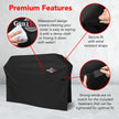 GrillTough Heavy Duty BBQ Grill Cover for Outdoor Grill, 58 Inch – Waterproof, Weather Resistant, UV & Fade Resistant with Fastening Straps – Gas Grill Cover for Weber, Genesis, Charbroil, etc. Black 🍁 All In One Marketplace Canada