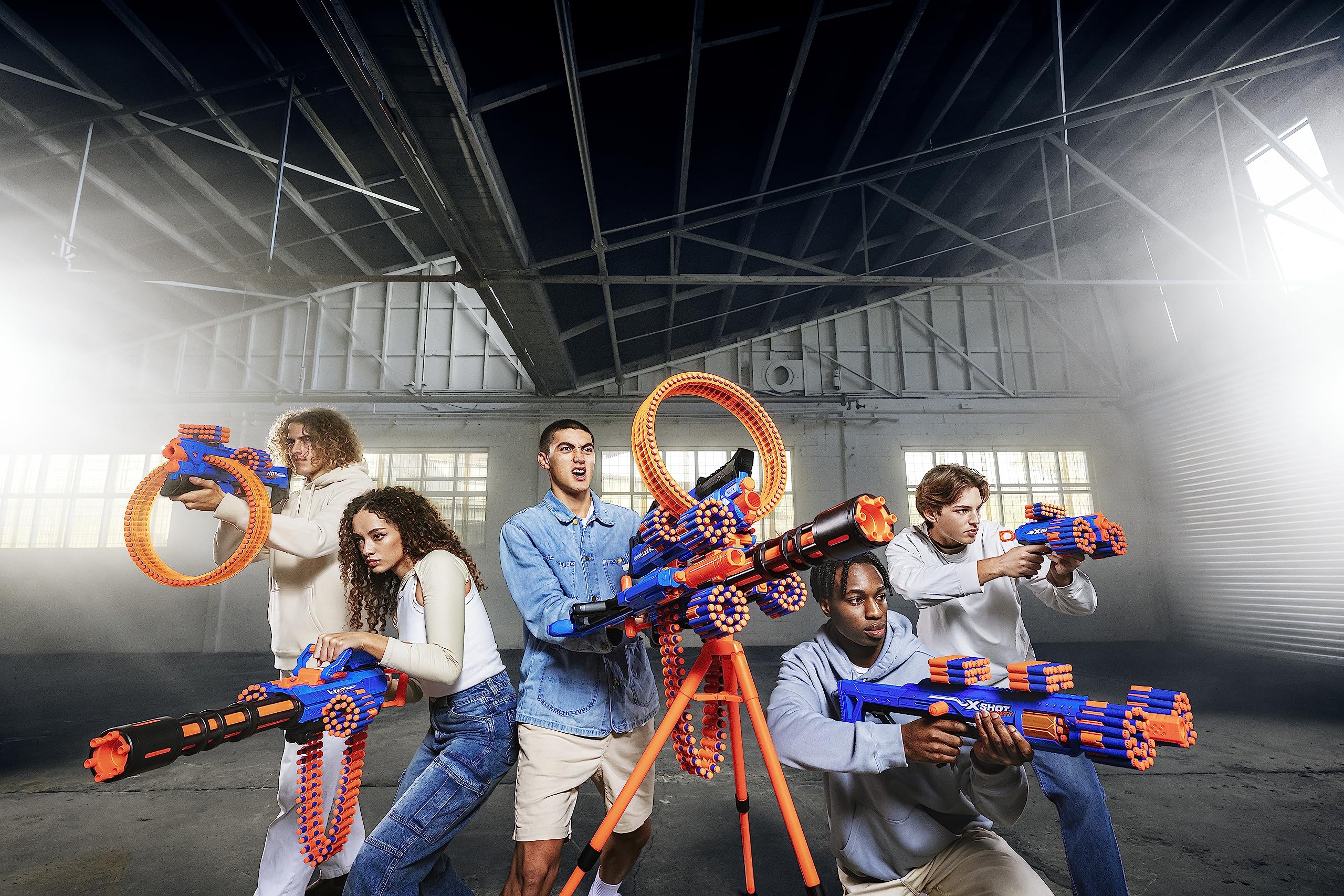 X-Shot Insanity Motorized Rage Fire by ZURU with 72 Darts, Motorized Blasting Power, Auto Feeding Belt, Tripod and Scope, Outdoor Toy for Boys and Girls, Teens and Adults 🍁 All In One Marketplace Canada