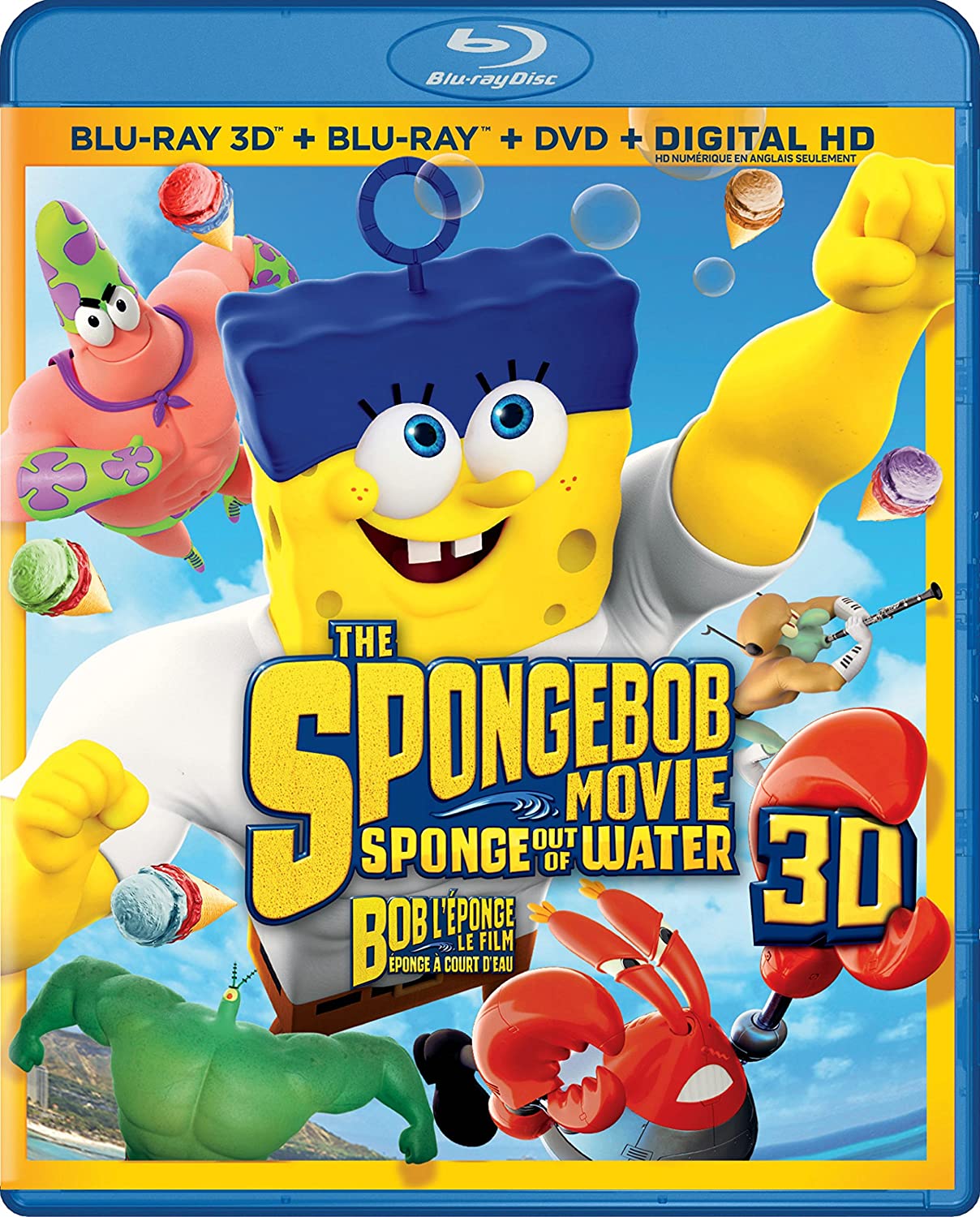The SpongeBob Movie: Sponge Out Of Water - 3D Blu-ray/Blu-Ray/DVD