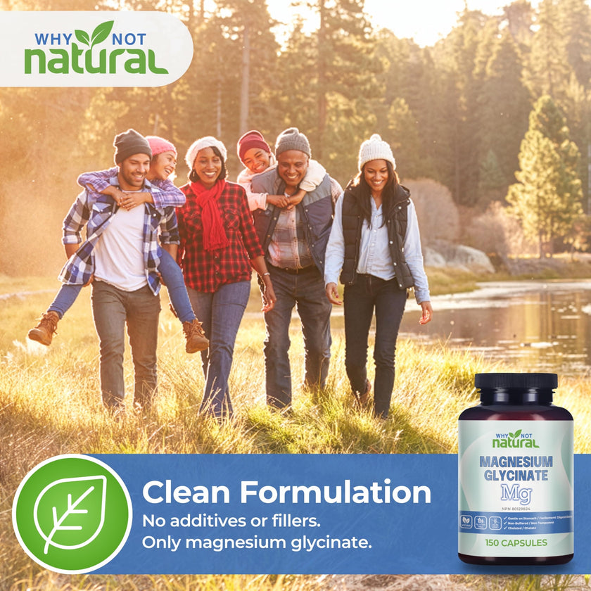 Magnesium Glycinate Capsules Supplement - Vegan, No Filler - Supports Sleep and Relaxation 🍁 All In One Marketplace Canada