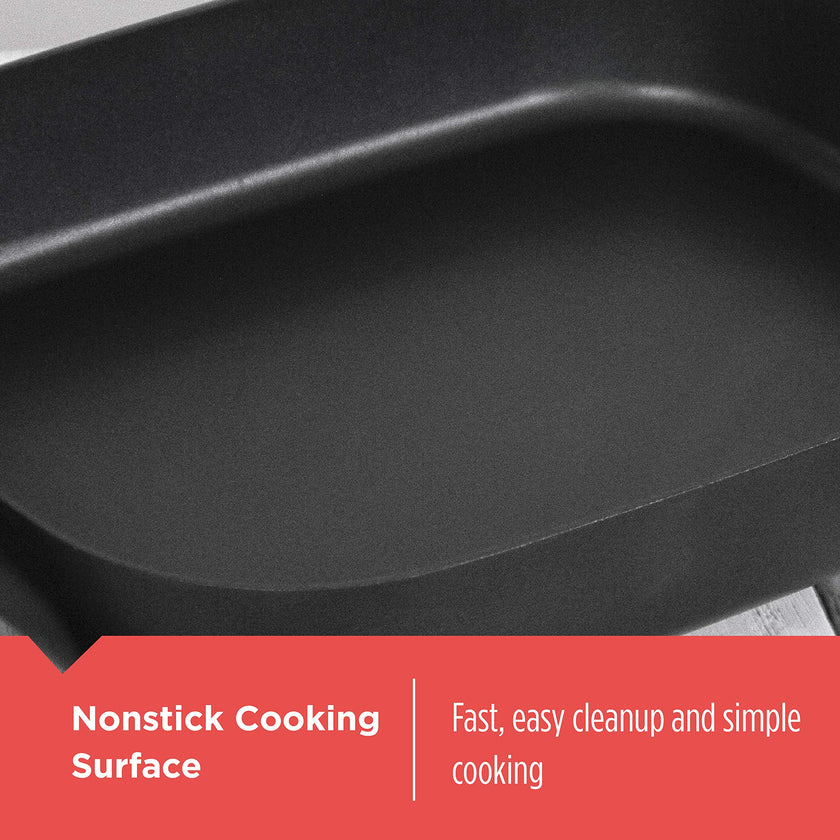 BLACK+DECKER 12x15-Inch Electric Skillet with Glass Lid 🍁 All In One Marketplace Canada
