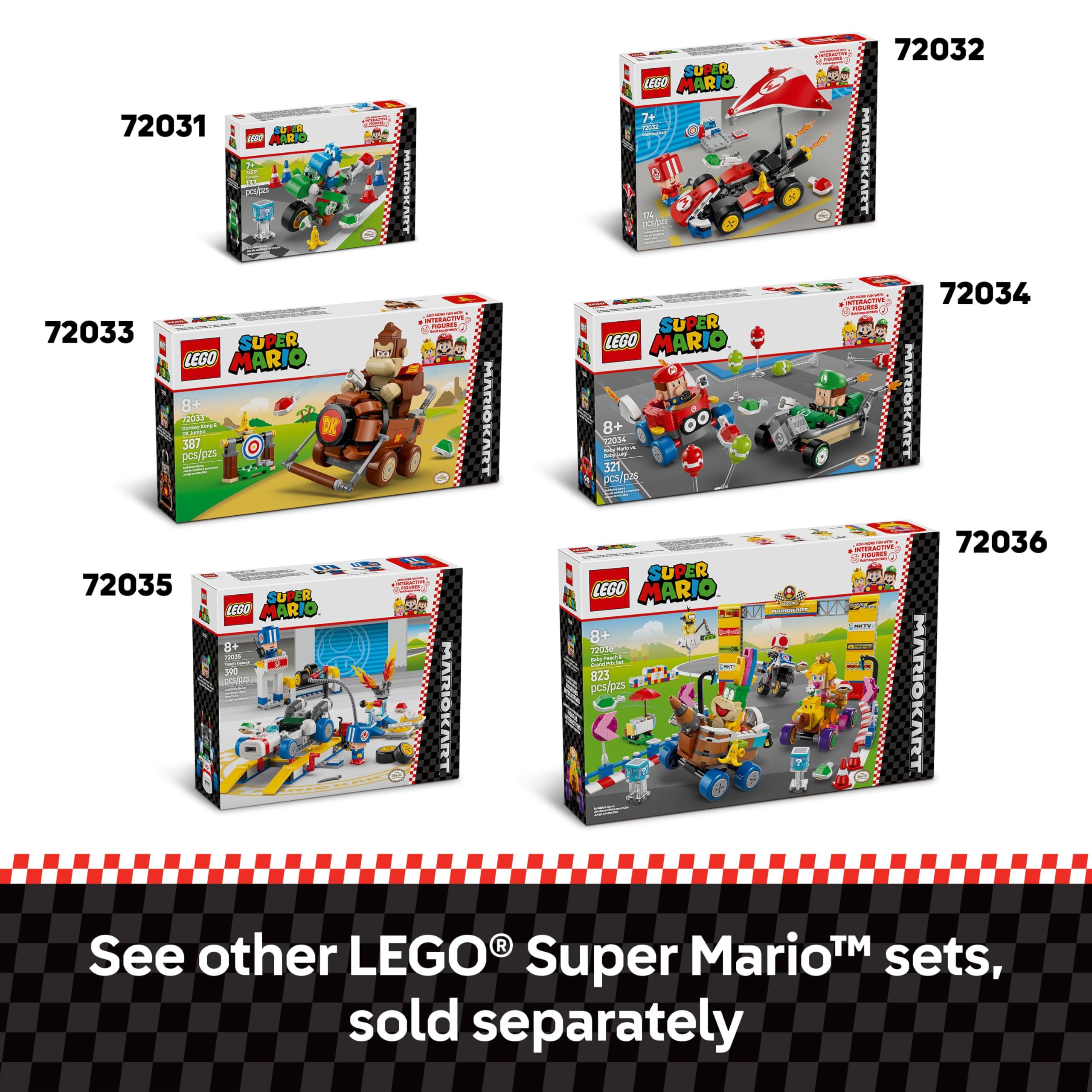 LEGO Super Mario: Mario Kart Standard Kit - Collectible Toy Building Set for Kids, Boys and Girls, Ages 7+ - Nintendo Mario Kart Toy for Fans - Gift Idea for Birthdays - 72032 🍁 All In One Marketplace Canada