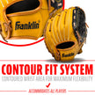 Franklin Sports Baseball and Softball Glove - Fieldmaster Adult + Youth Baseball Gloves - Mens + Womens Infield + Outfield Mitt - Right Hand Throw - 10.5
