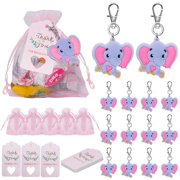 Elephant Party Theme Birthday Decoration Suit – Baby Shower & Kids Birthday Scene Layout Kit