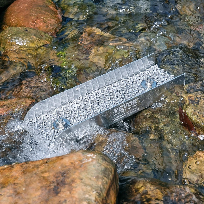 VEVOR Gold Panning Kit with Mini Sluice Box, 12