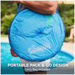 SwimWays Spring Float Premium Papasan Pool Lounger, Inflatable Pool Floats Adult with Fast Inflation for Ages 15 & Up, Sky Blue 🍁 All In One Marketplace Canada