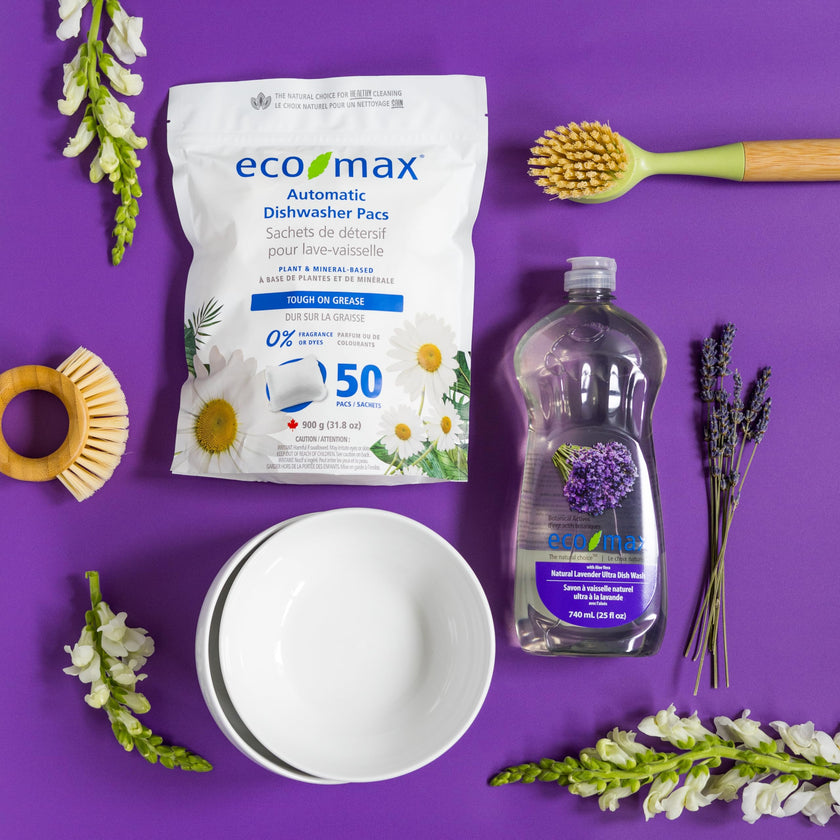 Eco-Max Hypoallergenic Automatic Dishwasher Pacs, 50 count, Fragrance-Free 🍁 All In One Marketplace Canada