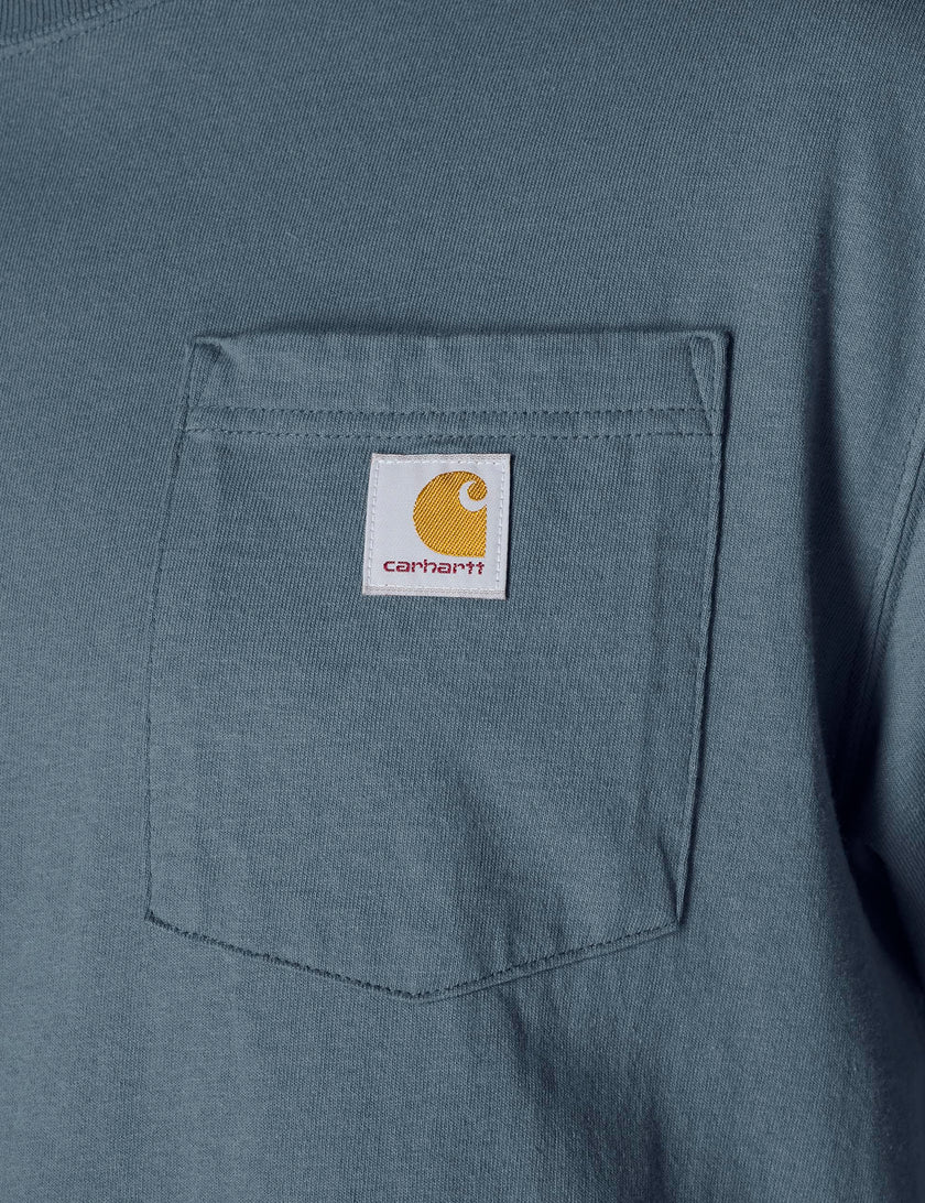 Carhartt Men's K87 Workwear Pocket Short Sleeve T-Shirt (Regular and Big & Tall Sizes), Bluestone, Large 🍁 All In One Marketplace Canada