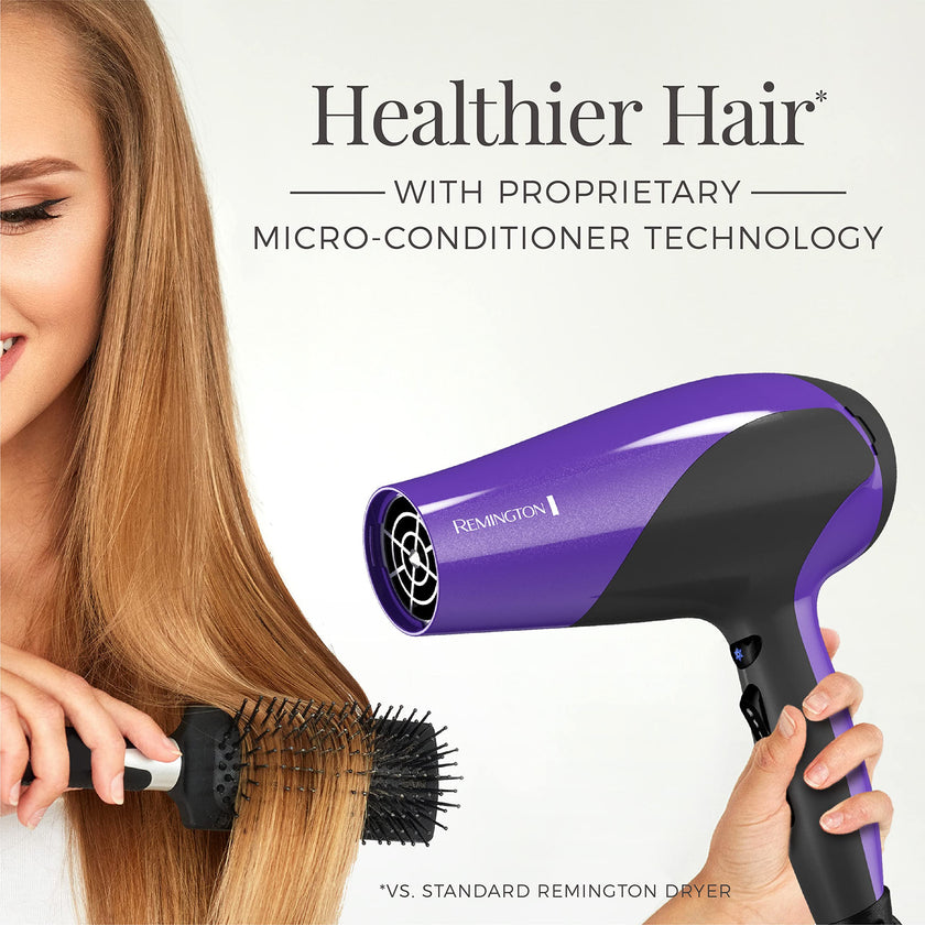 REMINGTON® Damage Protection Hair Dryer Purple 🍁 All In One Marketplace Canada