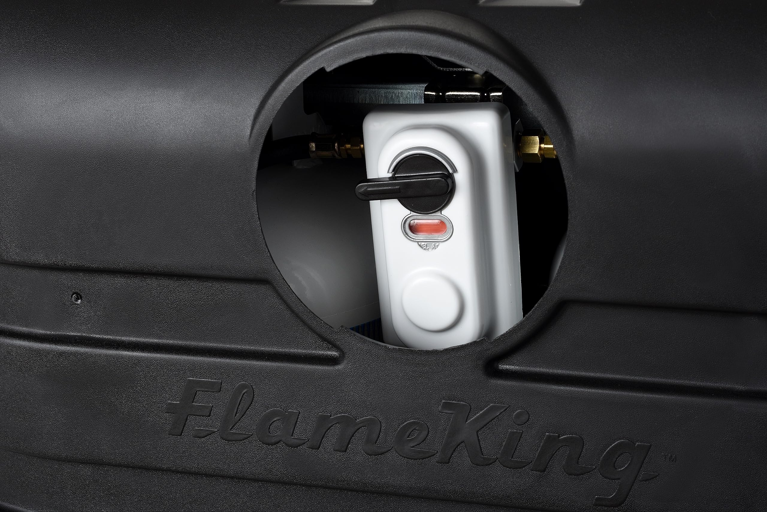 Flame King Dual 30LB LP Propane Tank Light Plastic Heavy Duty Cover for RV, Travel Trailer, Camper - Black 🍁 All In One Marketplace Canada